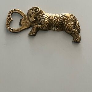 Vintage Gold Ram Bottle Opener